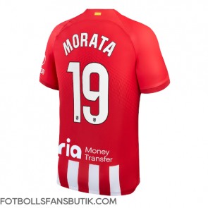 Atletico Madrid Alvaro Morata #19 Replika Hemmatröja 2023-24 Kortärmad